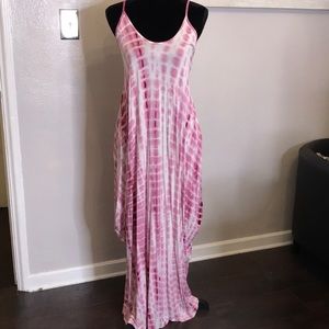 Tie dye maxi dress